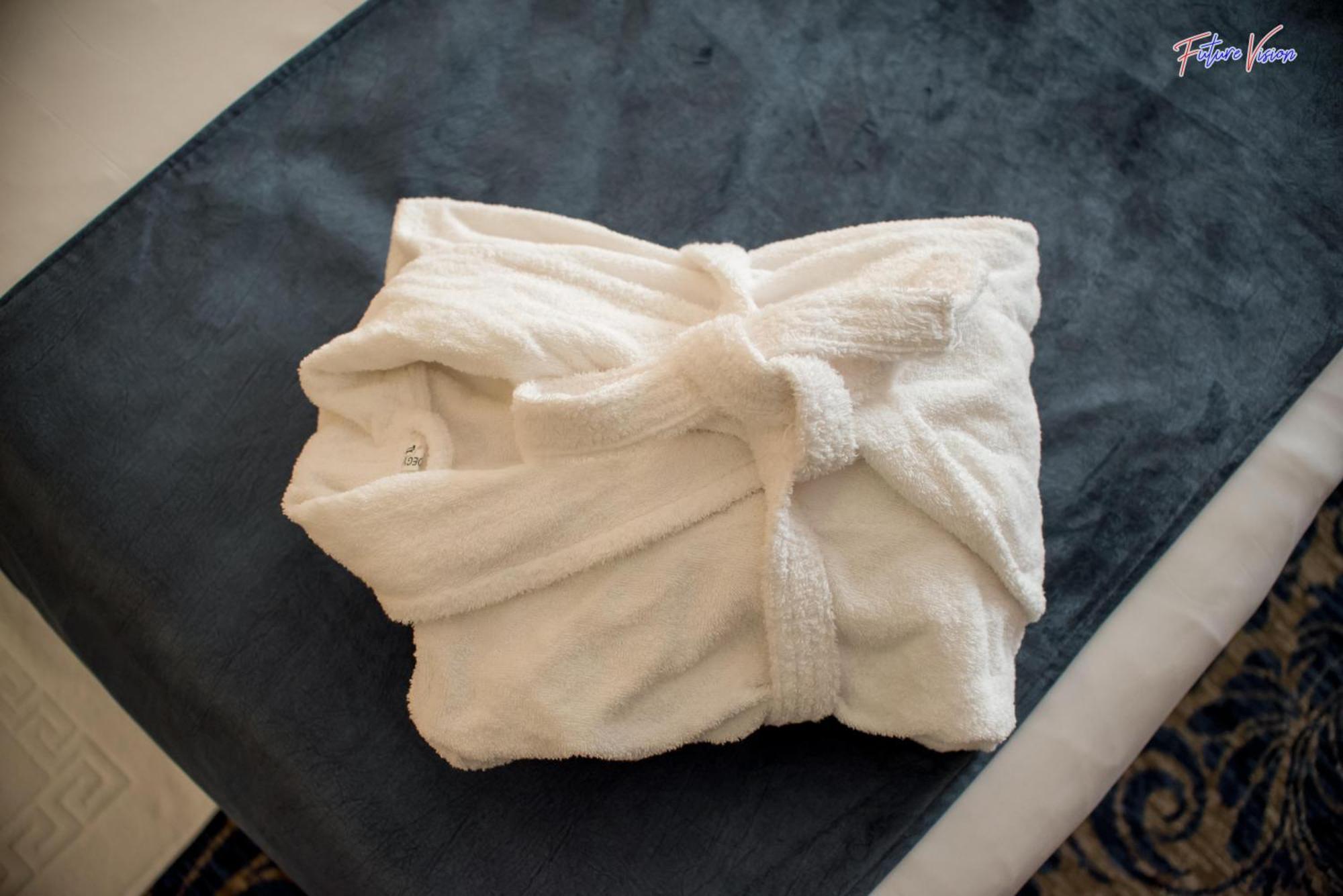 Rehana Plaza Hotel Kairo Exterior foto A folded bathrobe